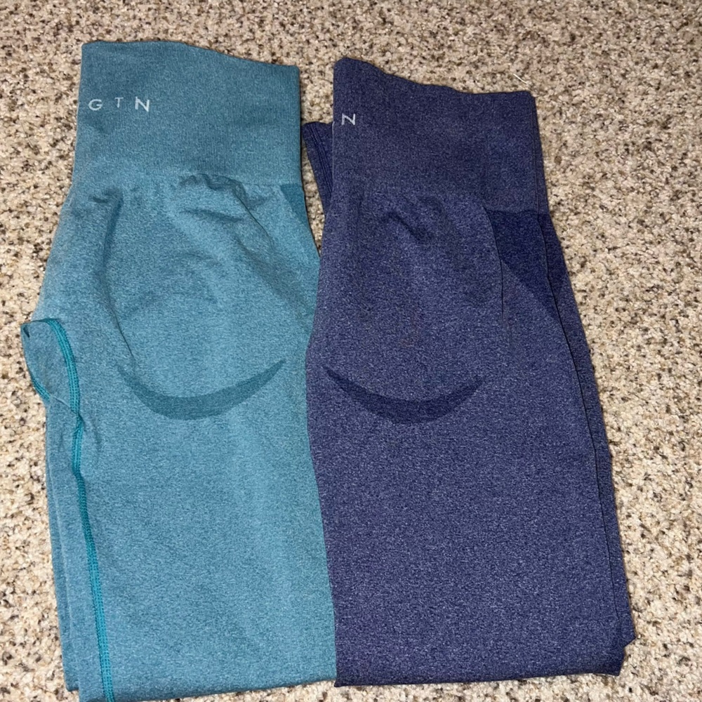 NVGTN Blue and Teal Leggings Set